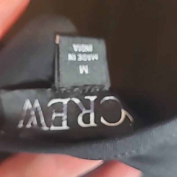 J. Crew Pleated Ballet Maxi Dress Stretch Cotton Long Sleeve Black Medium NWT - Picture 7 of 9